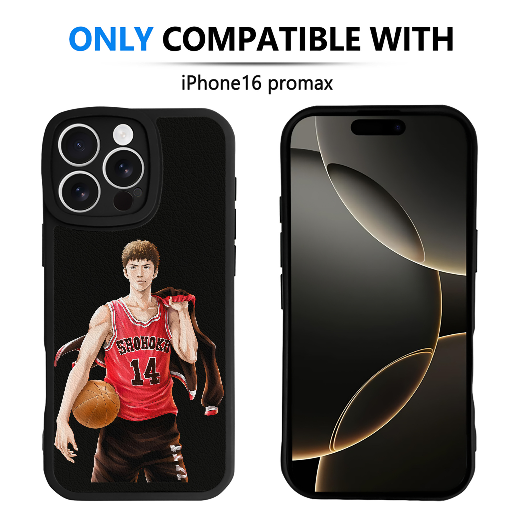 （画像用） SLAM DUNK／スラムダンク 【iPhone 16シリーズ対応】シリコンスマホケース（レザー調） 材質：シリコン